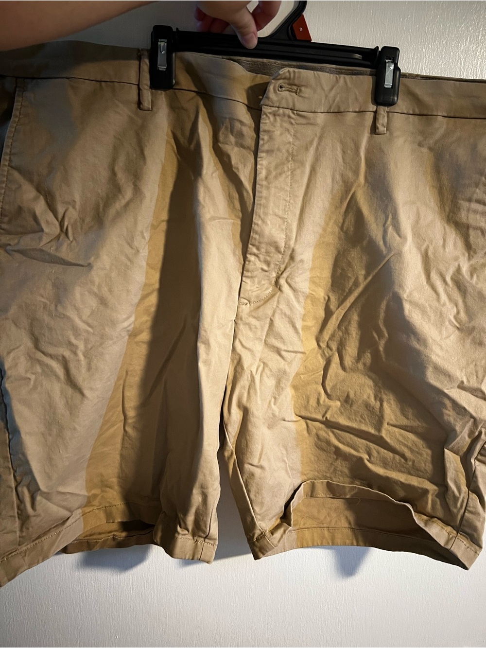 Joseph Abboud Men's Khaki Flat-Front Shorts